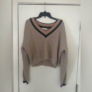 Gilded intent oversized/cropped sweater